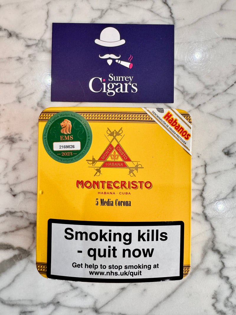 Montecristo Media Corona - A Tins of 5 Cigars