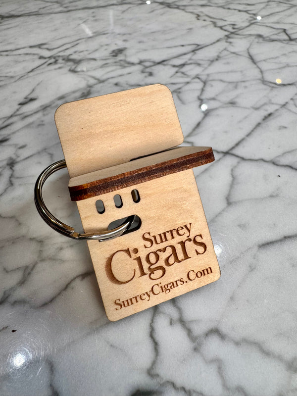 Wooden Cigar Stand Key Ring