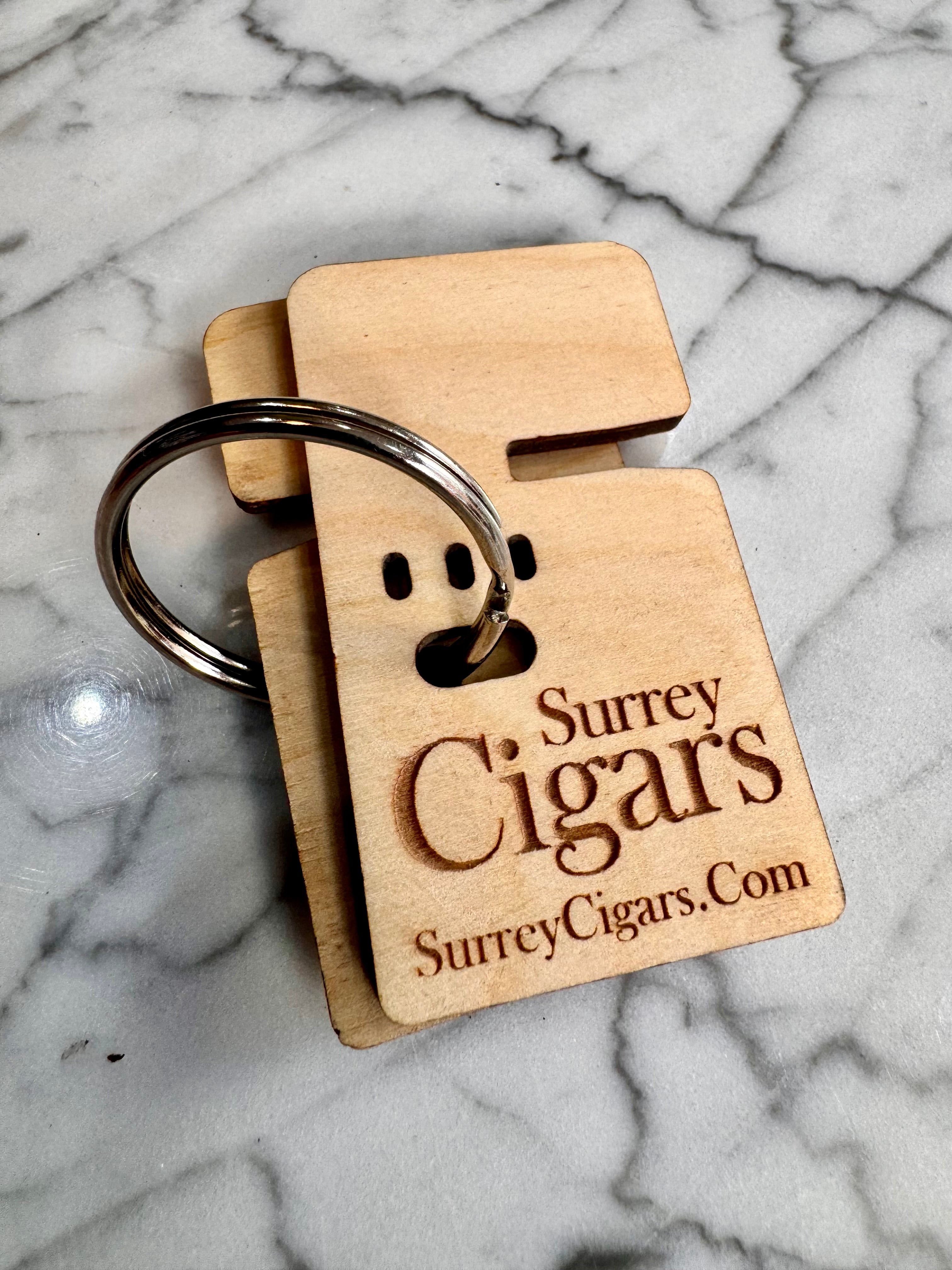Wooden Cigar Stand Key Ring