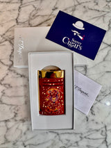 S.T. Dupont Limited Edition Maxijet Year of the Dragon Cigar Lighter Red & Gold JUST ARRIVED IN STOCK