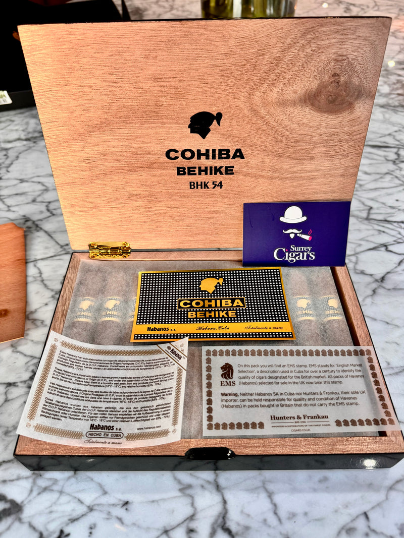 Cohiba Behike BHK 54 Box of 10 Limited Production EMS