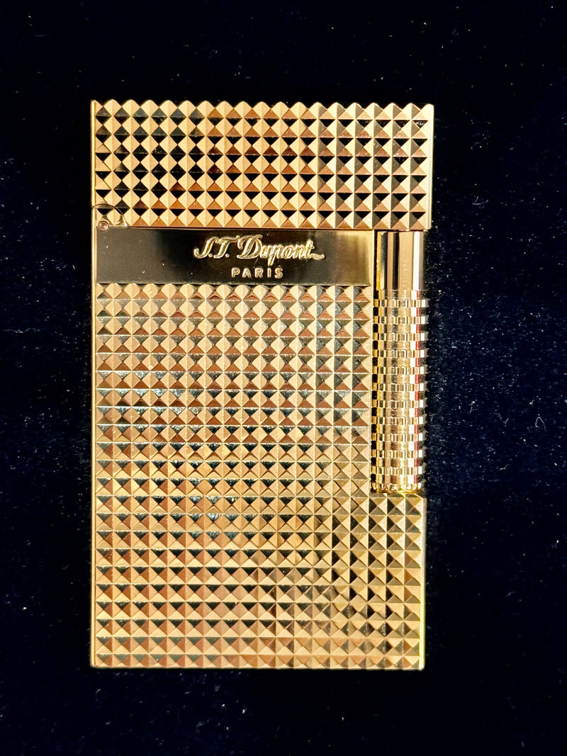 S.T. Dupont Le Grand Yellow Gold Diamond Head Lighter