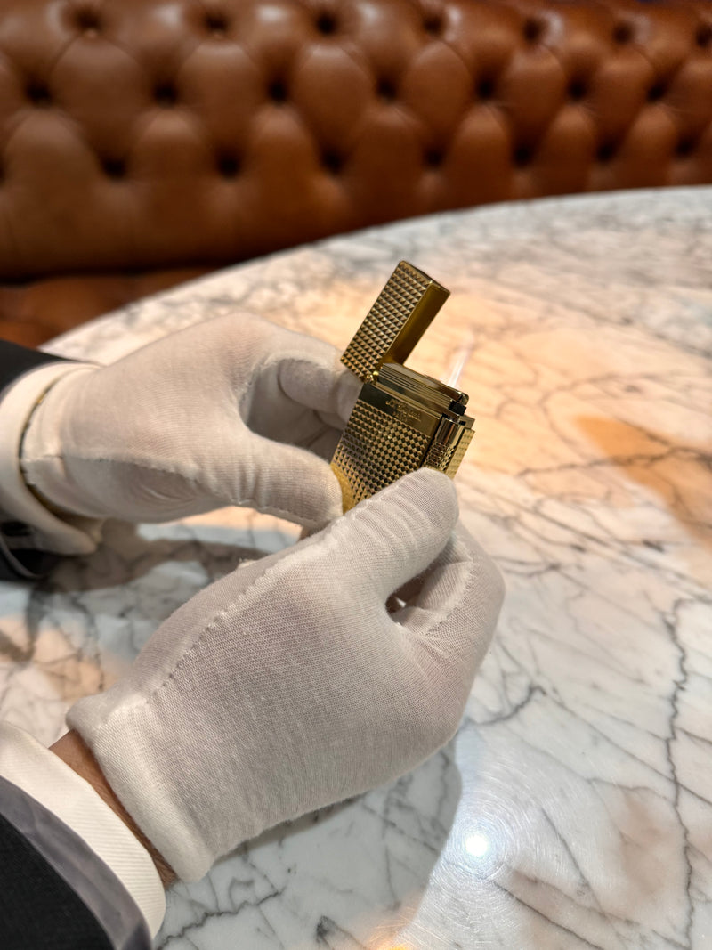 S.T. Dupont Le Grand Yellow Gold Diamond Head Lighter