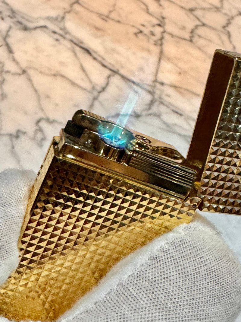 S.T. Dupont Le Grand Yellow Gold Diamond Head Lighter