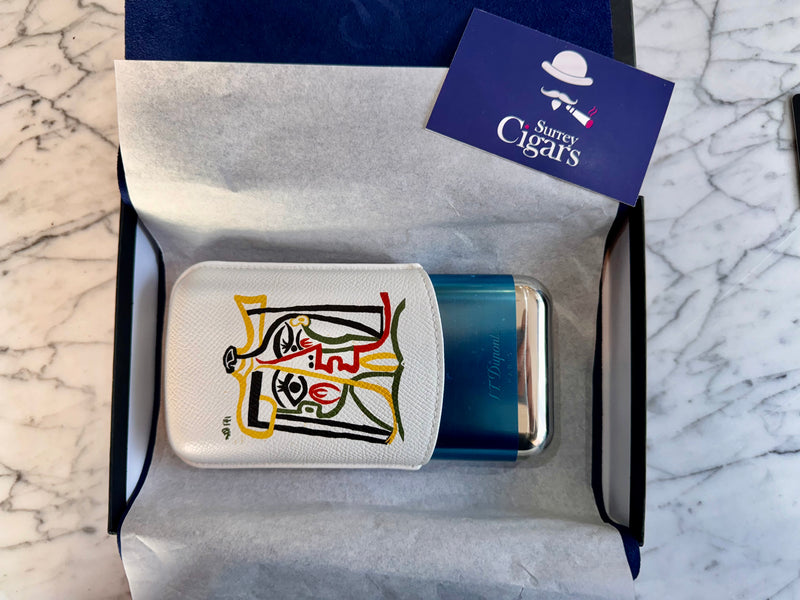 S.T. Dupont Limited Edition Picasso "Portrait of Jacqueline with Straw Hat" 3 Cigar Case