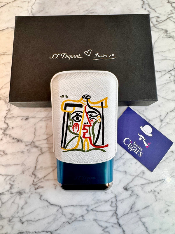 S.T. Dupont Limited Edition Picasso "Portrait of Jacqueline with Straw Hat" 3 Cigar Case