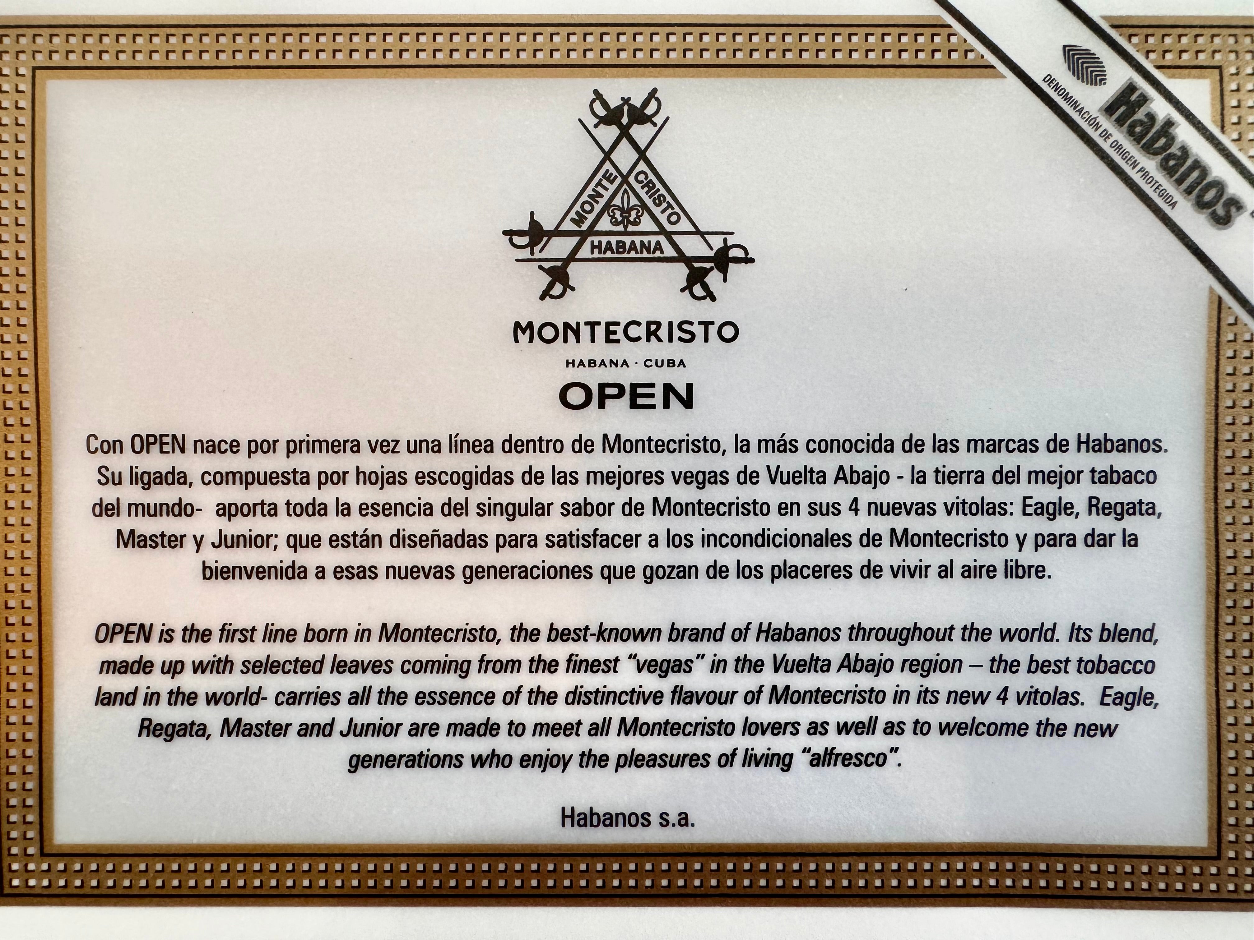 Montecristo Open Eagle