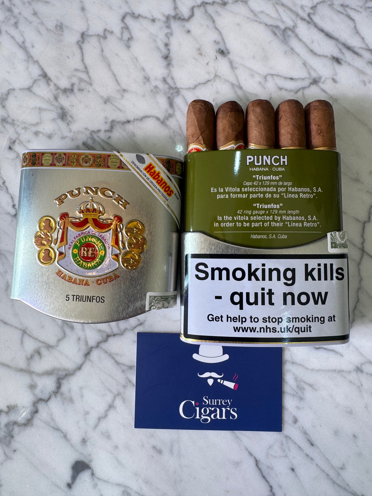 Punch Triunfos Tin of 5 Cigars