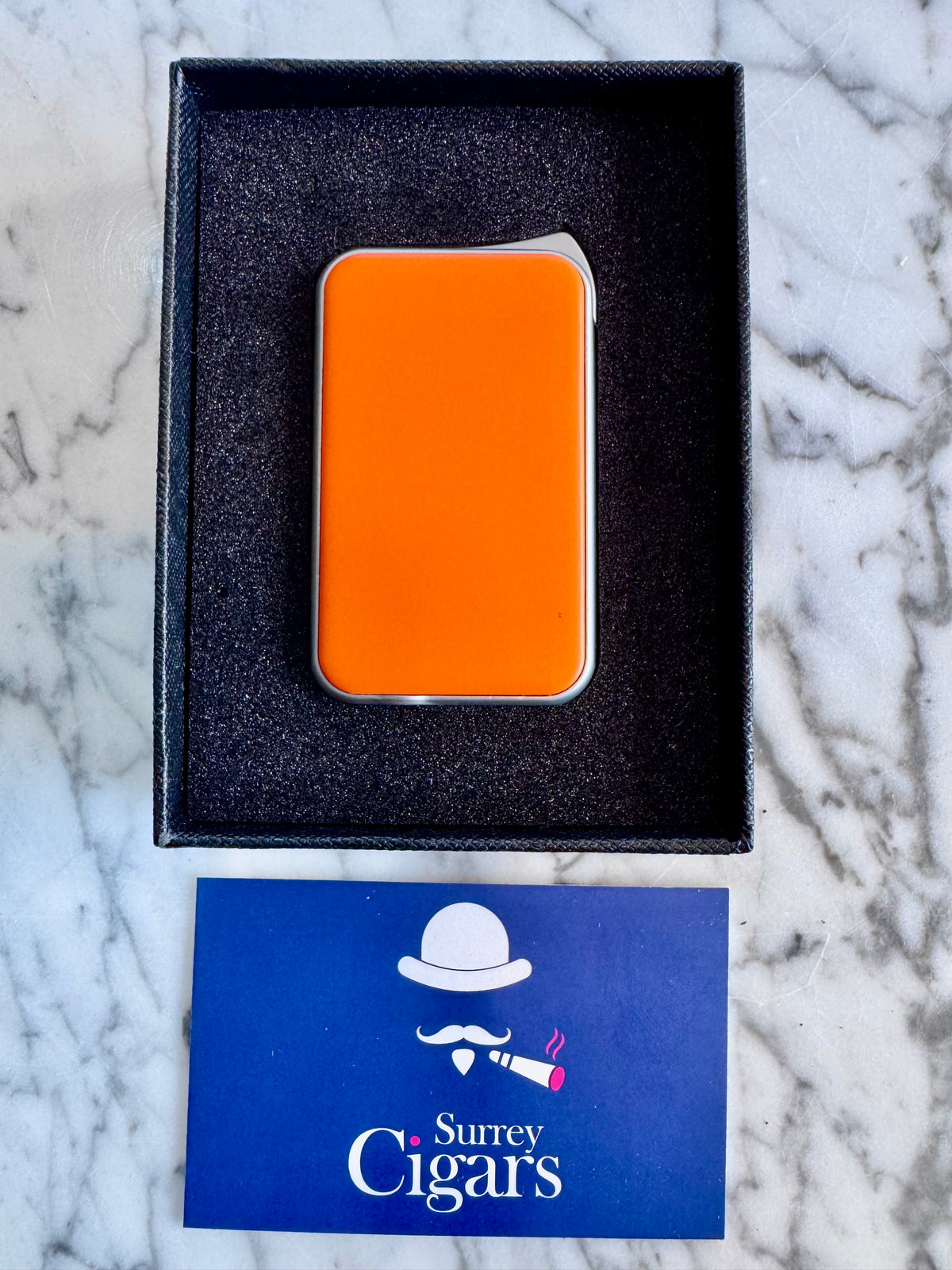 Vectra Lighter by Mantis  – 10° Angled Jet Flame with Punch Cutter ORANGE