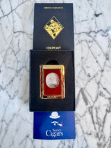 NEW ST Dupont Cigar Cutter & Cigar stand Romeo y Julieta burgundy and White D-003550