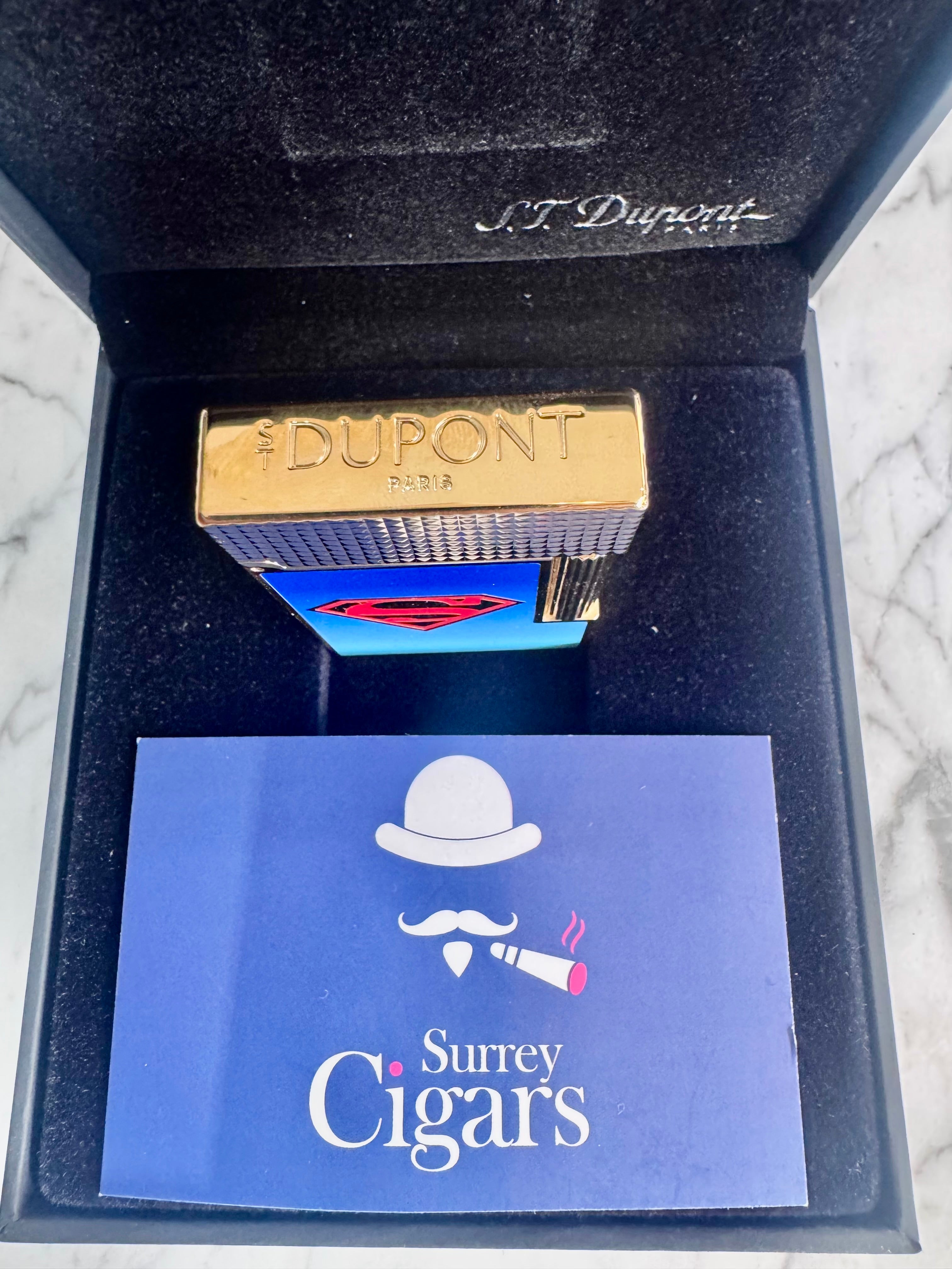 S.T. Dupont Ligne 2 Superman DC Comics Gold / blue D - C16027cl