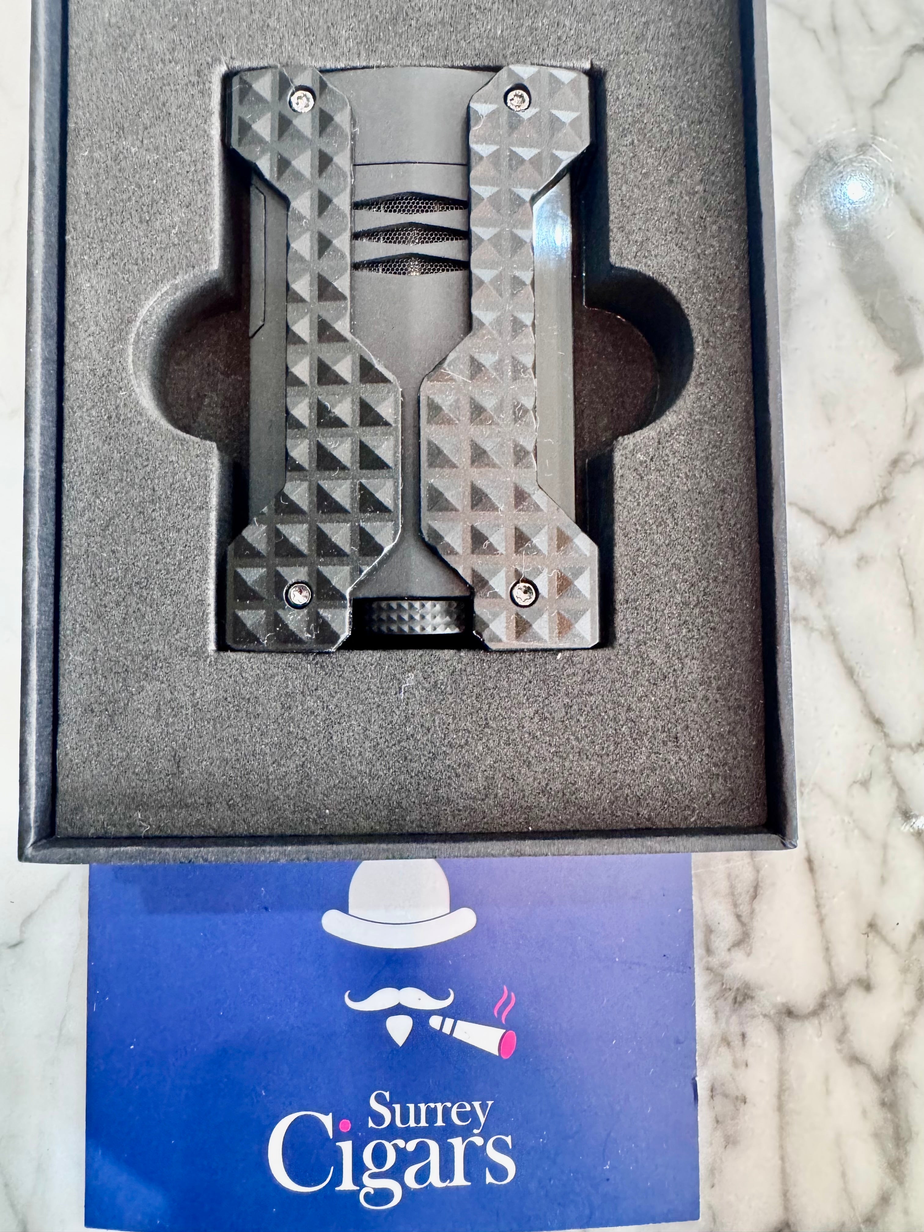 S.T. Dupont Windproof Soft Flame Brushed lighter Black W21323