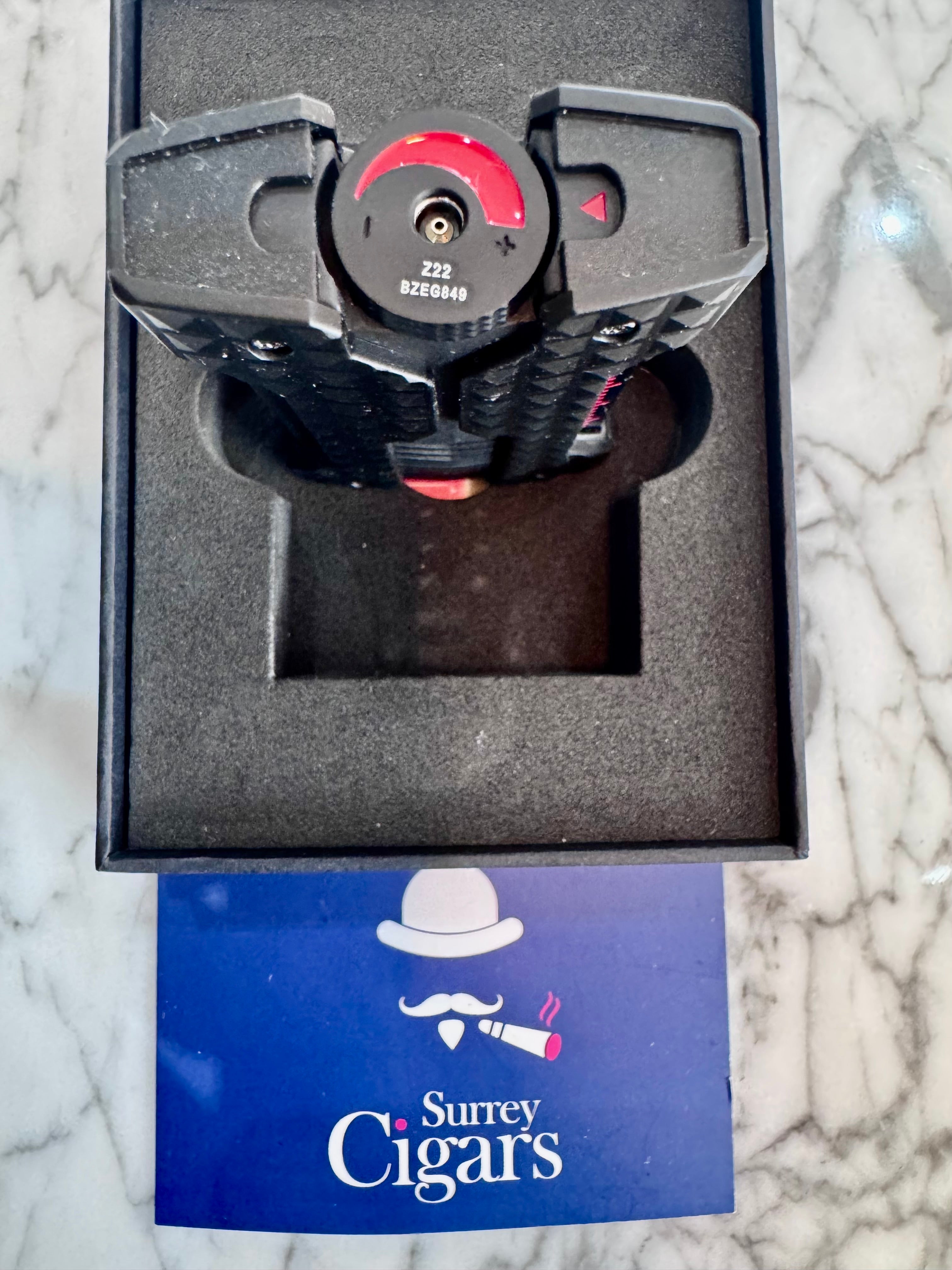 S.T. Dupont Windproof Soft Flame Brushed lighter Black W21323