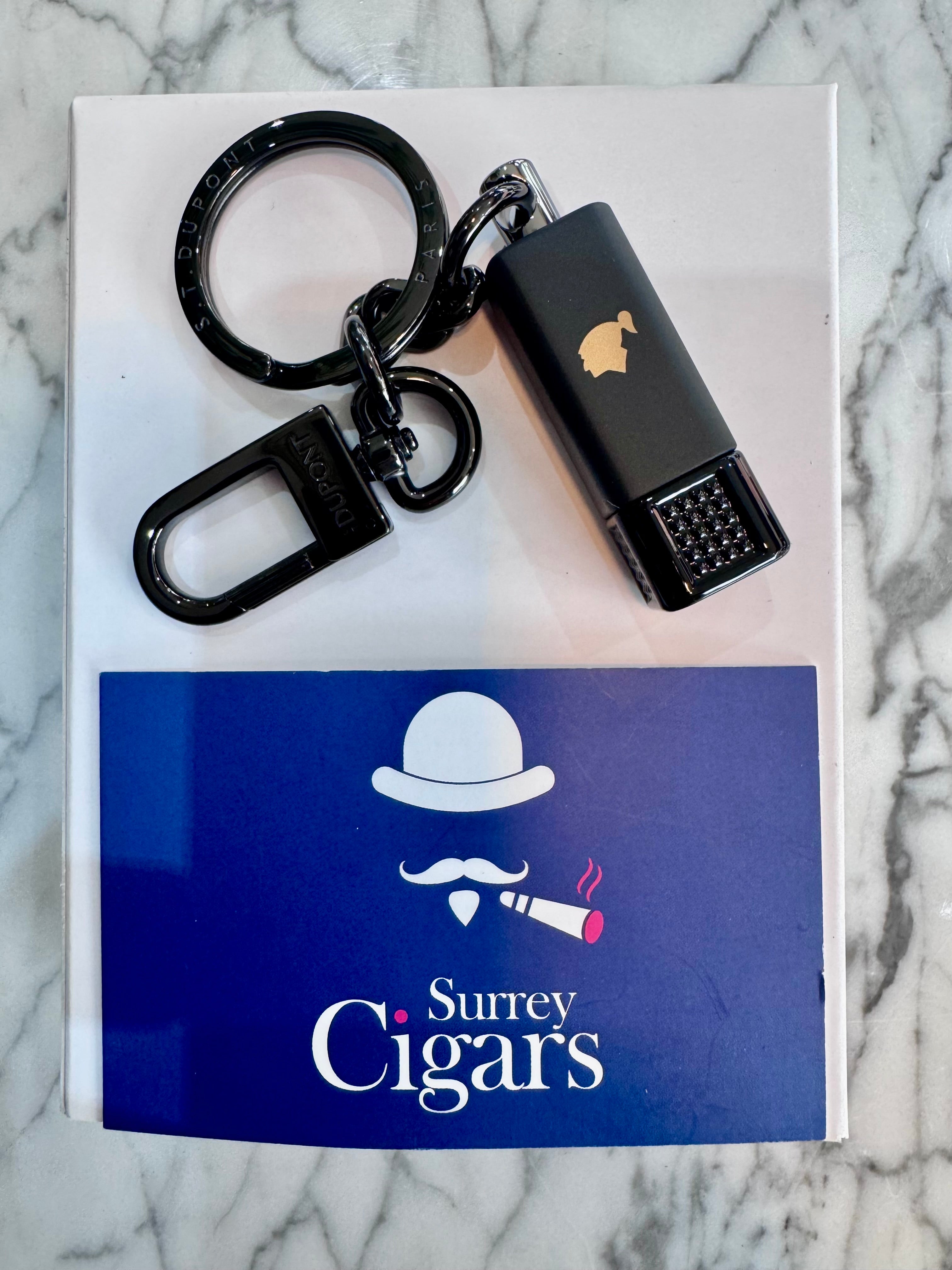 S.T. Dupont cigar cutter Double Puncher Cohiba Behike Key Ring black REF: 003203P