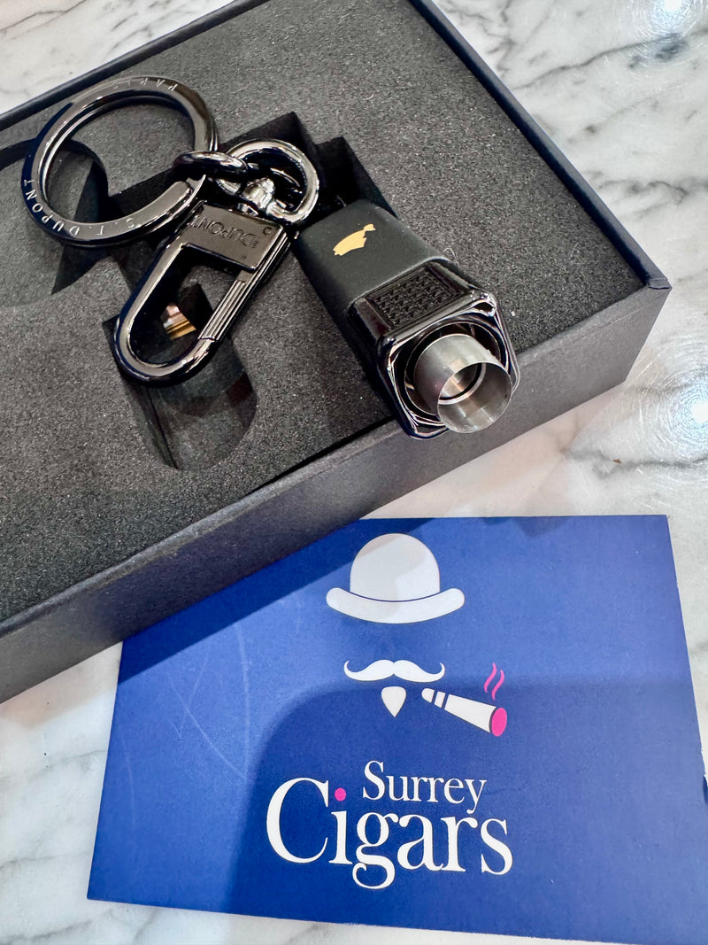 S.T. Dupont cigar cutter Double Puncher Cohiba Behike Key Ring black REF: 003203P