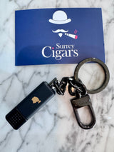 S.T. Dupont cigar cutter Double Puncher Cohiba Behike Key Ring black REF: 003203P