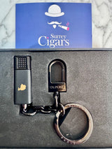 S.T. Dupont cigar cutter Double Puncher Cohiba Behike Key Ring black REF: 003203P