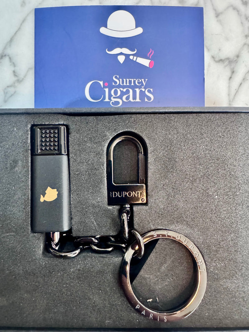 S.T. Dupont cigar cutter Double Puncher Cohiba Behike Key Ring black REF: 003203P