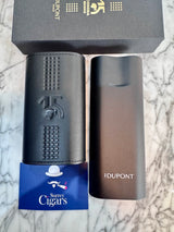 S.T. Dupont 2 cigar case Leather case Cohiba Behike black Leather REF: 183203