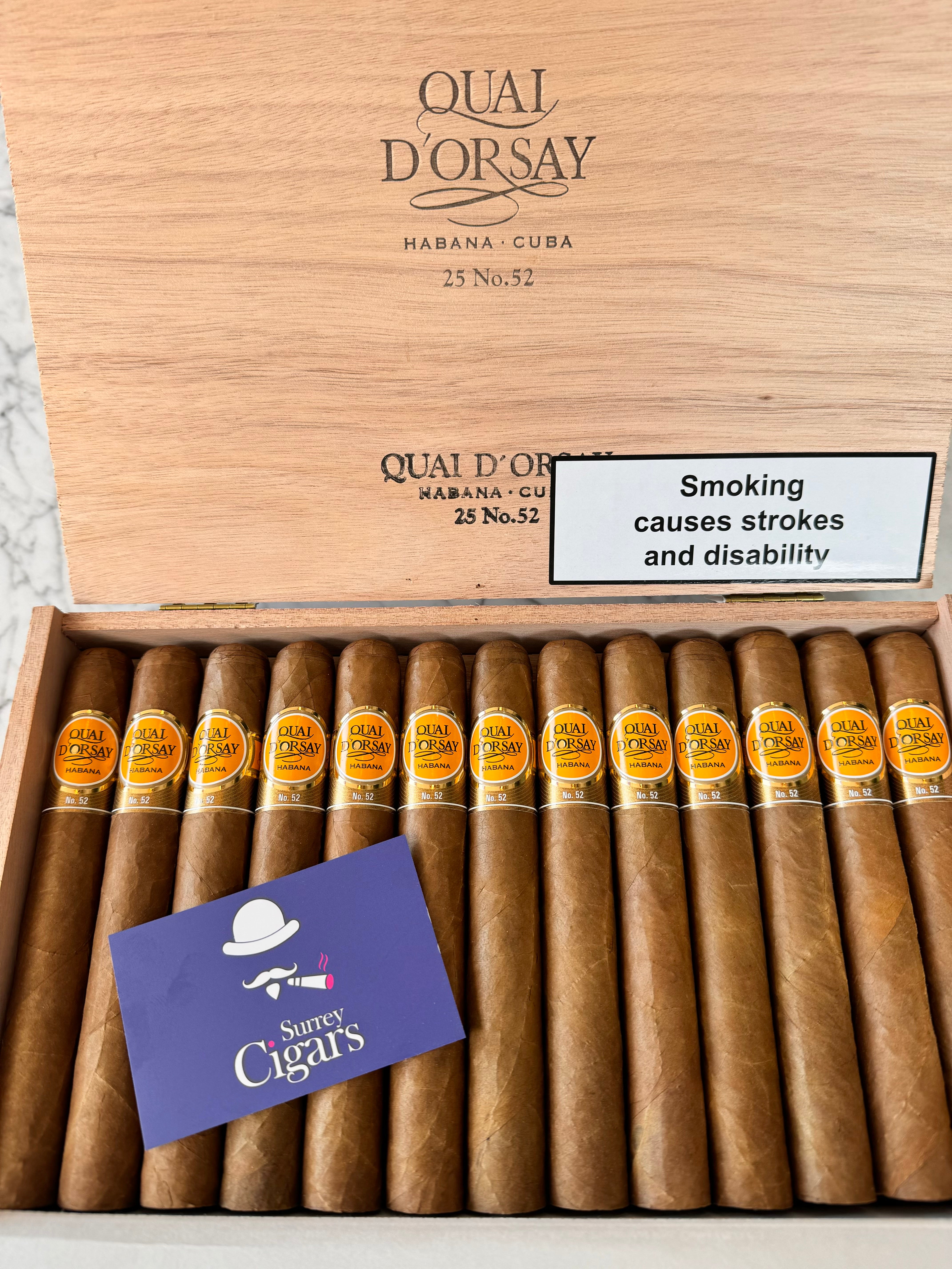 Quai D'Orsay No. 52   NEW CIGAR VITOLA JUST IN