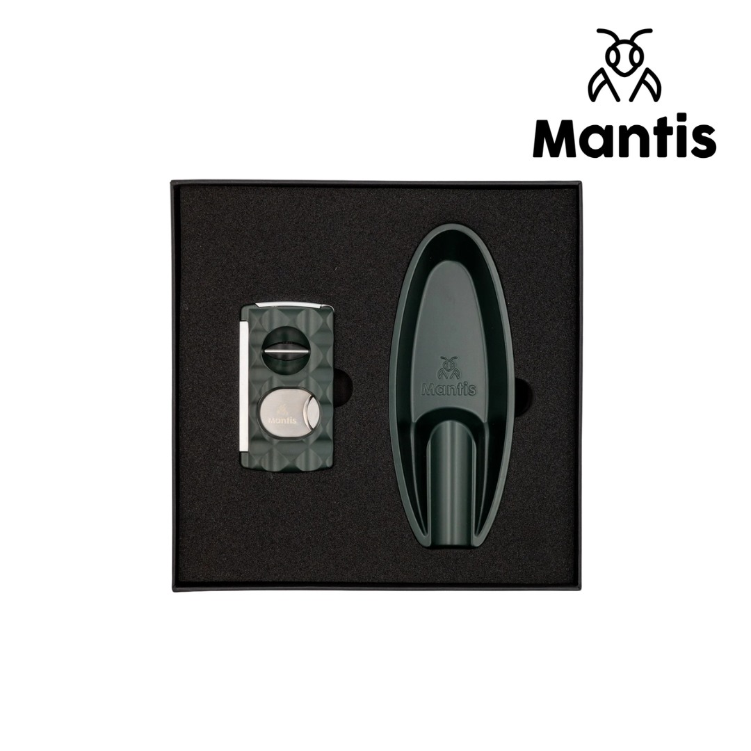 Mantis - Gift Set Ashtray & Cutter - Green