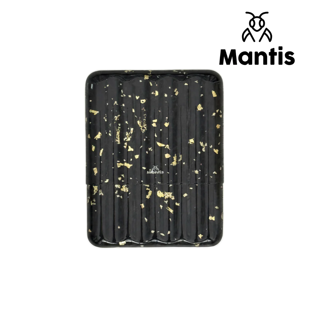Mantis - LuxForge Real Forged Carbon Fiber Cigar Case - Hand Laid Gold Foil.