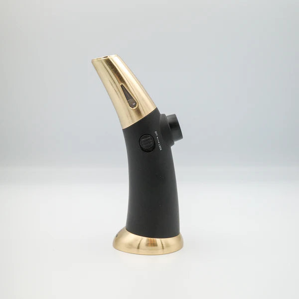 Mantis - Tauris - Jet Flame Table Lighter - Silver Metal  IN STOCK