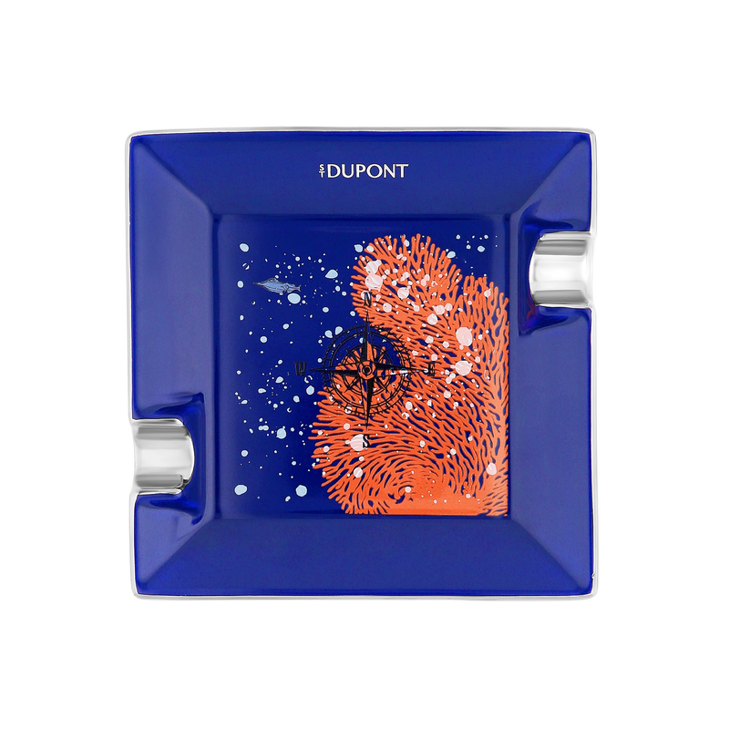 S.T. Dupont – Vanikoro - Porcelain Ashtray