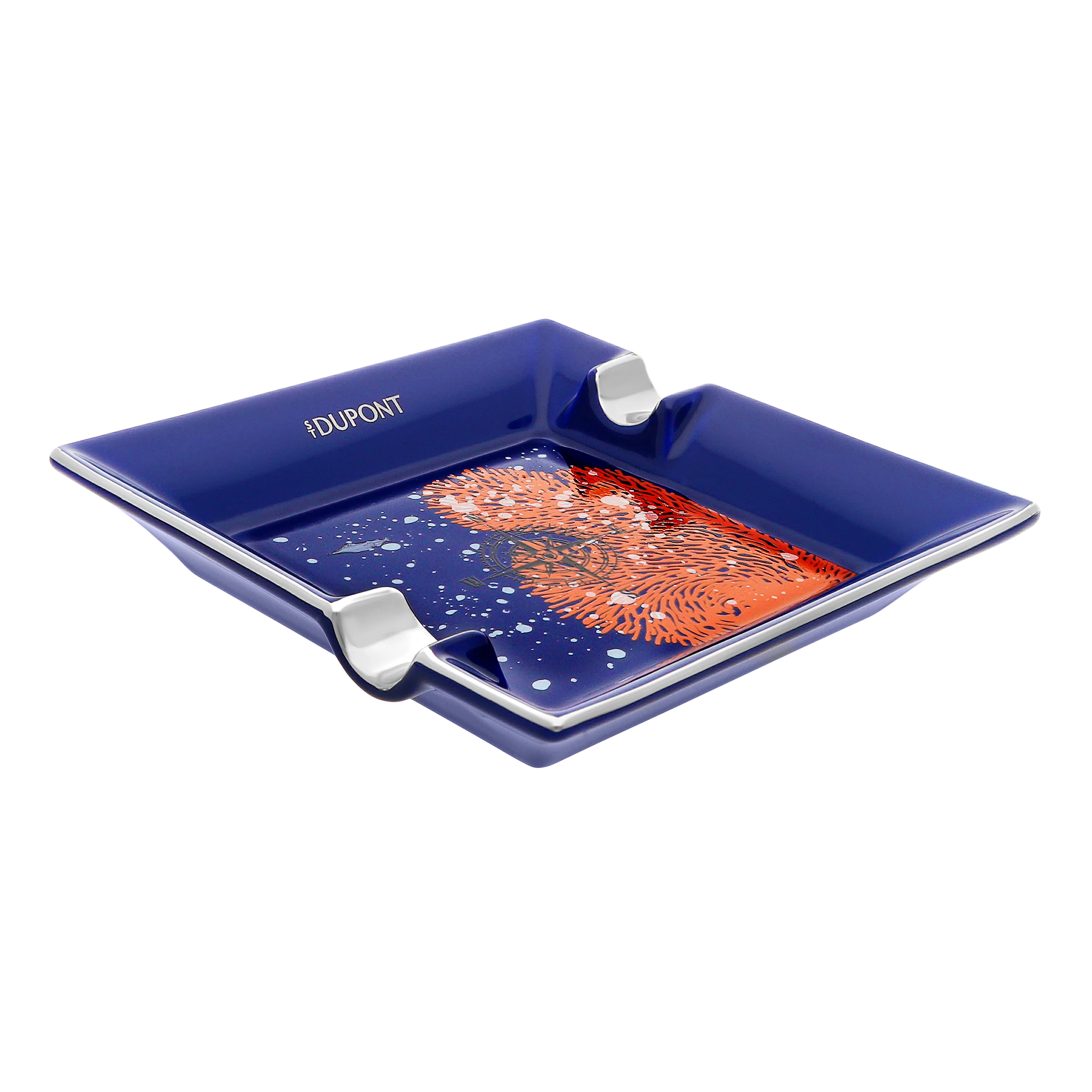 S.T. Dupont – Vanikoro - Porcelain Ashtray