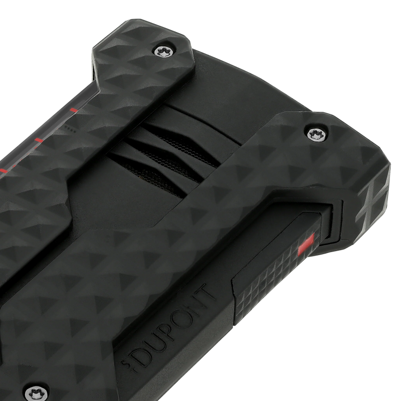 NEW S.T. Dupont Windproof Soft Flame Brushed lighter Black W21323