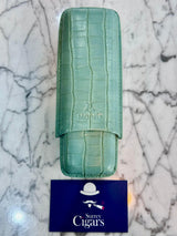 Mantis - NeoCase Croc Cigar Case for 2 Cigars - Forest Green