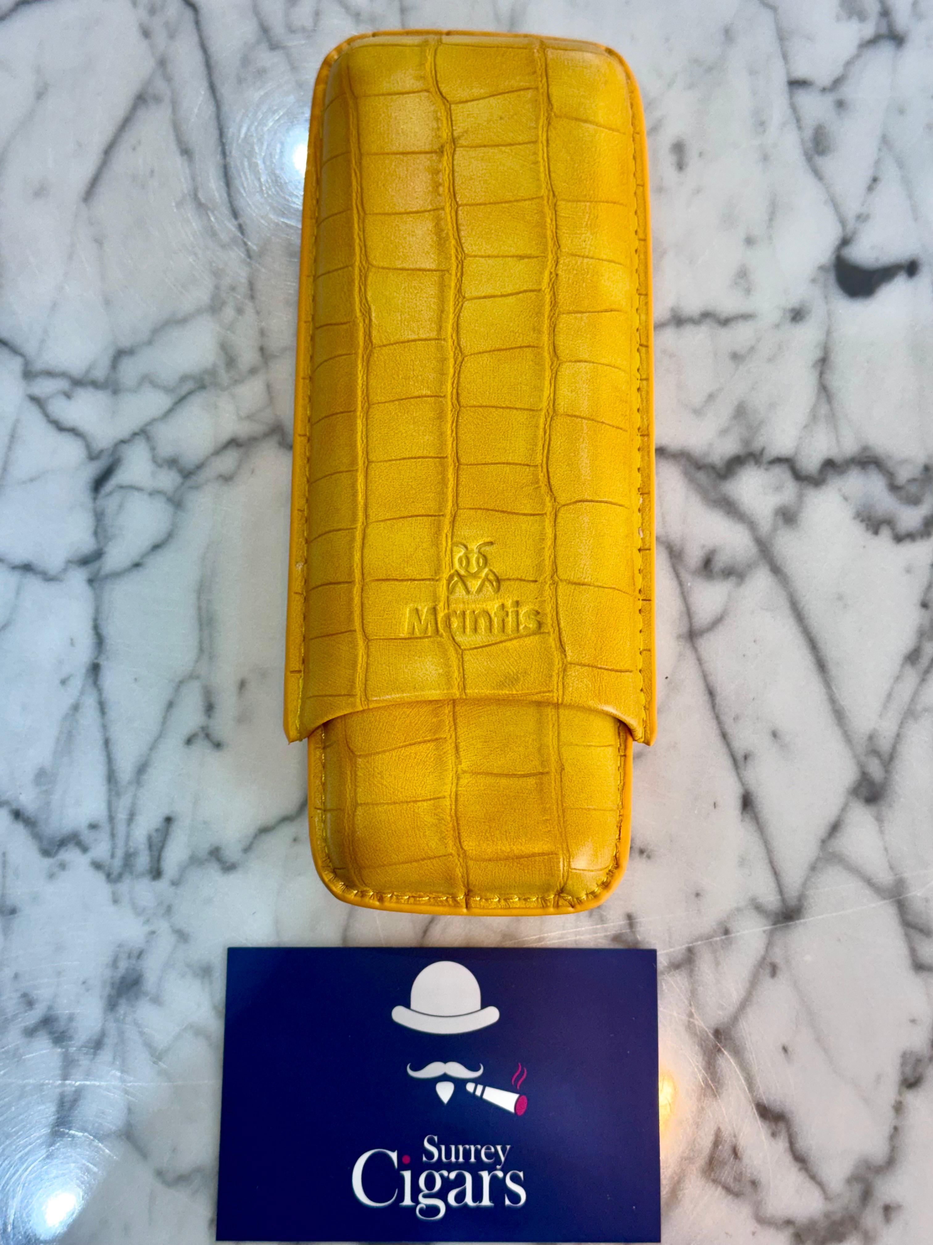 Mantis - NeoCase Croc Cigar Case for 2 Cigars - Navy Blue