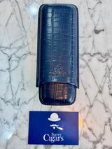 Mantis - NeoCase Croc Cigar Case for 2 Cigars - Forest Green