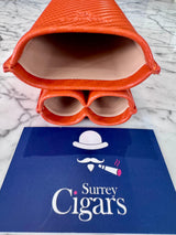 Mantis - NeoCase Carbon Series Cigar Case for 2 Cigars - Carbon Orange