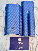 Mantis - NeoCase Carbon Series Cigar Case for 2 Cigars - Carbon Azure