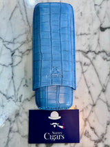 Mantis - NeoCase Croc Cigar Case for 2 Cigars - Saffron Yellow