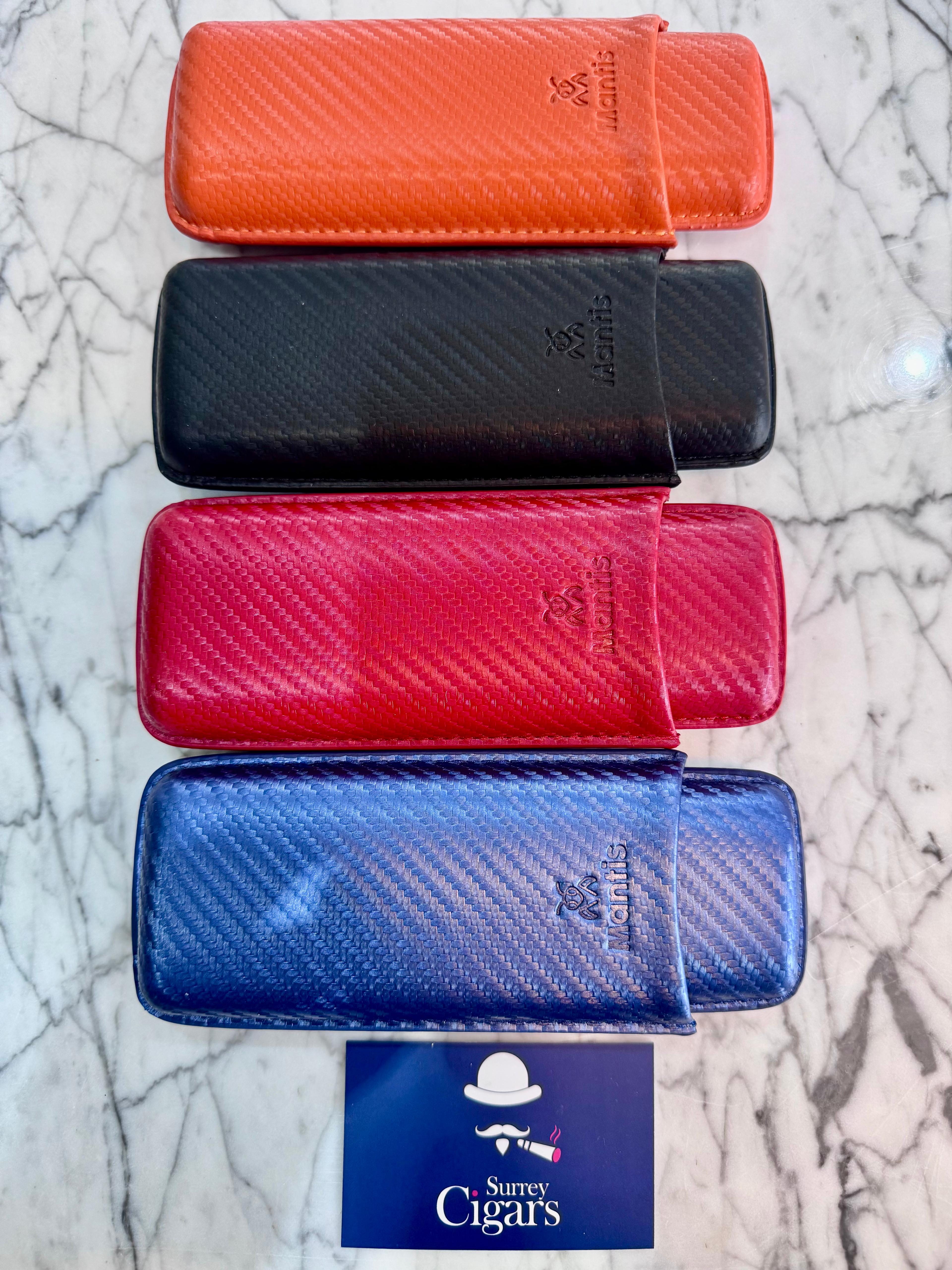 Mantis - NeoCase Carbon Series Cigar Case for 2 Cigars - Carbon Black