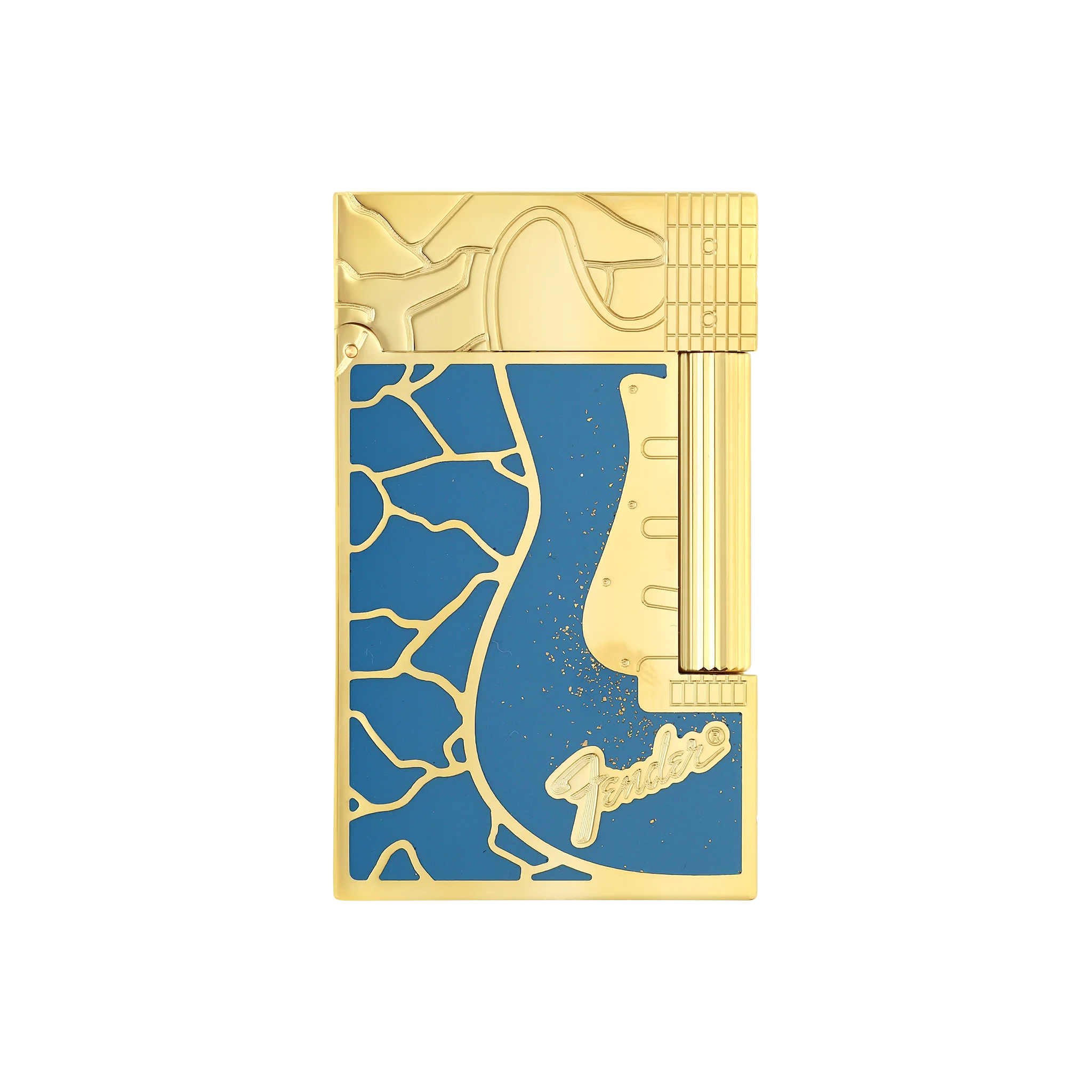 S.T. Dupont x Fender Ligne 2 Double flame Lacquered lighter fender BLUE  REF: REF: C16026CL