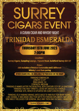 SOLD OUT / THURSDAY 15th JUNE - Surrey Cigars Event A Cuban Cigar