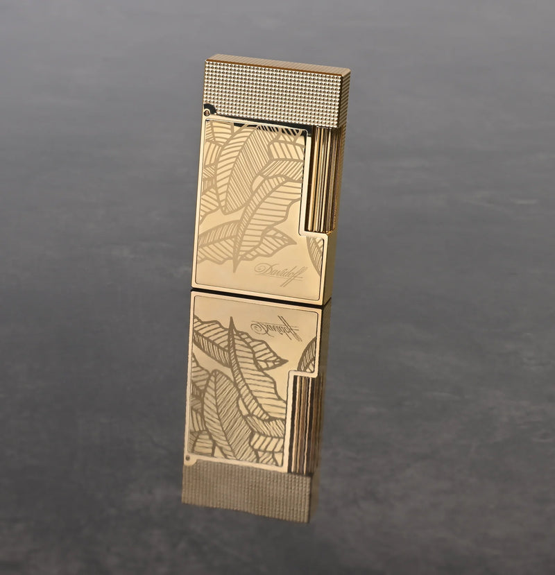 Davidoff Prestige Lighter (Gold) - The Leaves Limited Edition (No. 023/250)