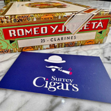 NOW SOLD OUT! Rare Vintage 1991 Montecristo No.3 & 1998 Romeo y Julieta Clarines Cuban Cigar Night - Friday 3rd May 2024