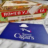 Rare Vintage 1991 Montecristo No.3 & 1998 Romeo y Julieta Clarines Cuban Cigar Night - Friday 3rd May 2024