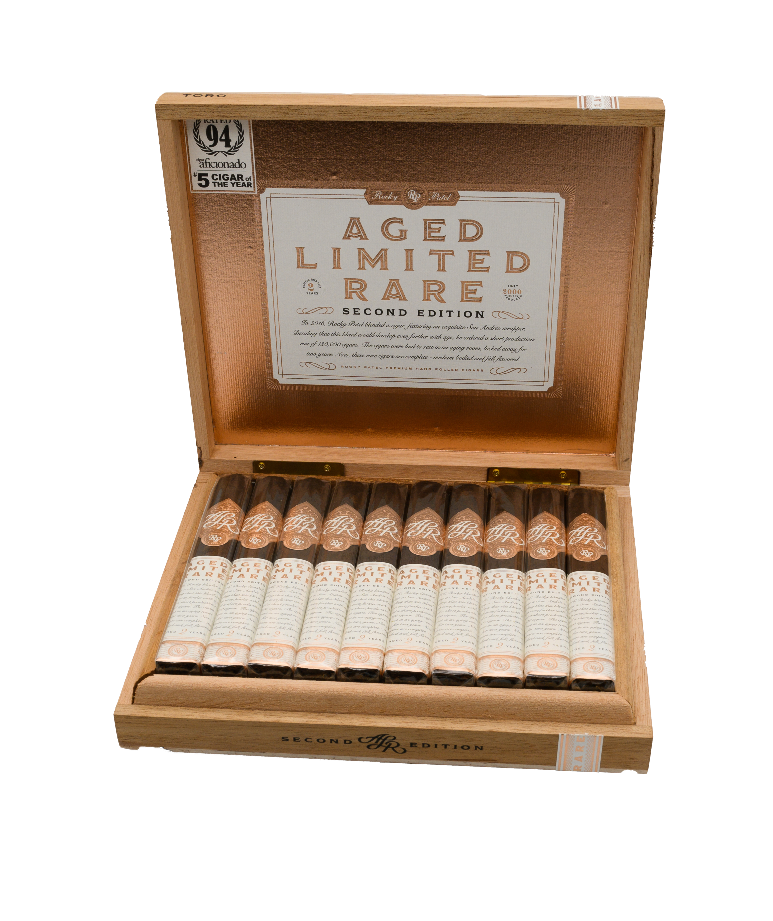 Rocky Patel A.L.R. Second Edition Toro #4 Cigar of the Year 2023 by the Cigar Aficionado