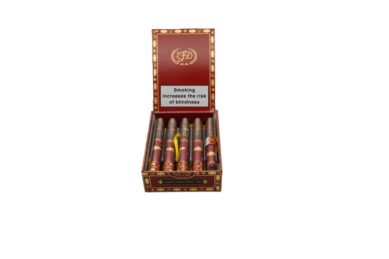 La Flor Dominicana Double Ligero Corona Crystal Tubos