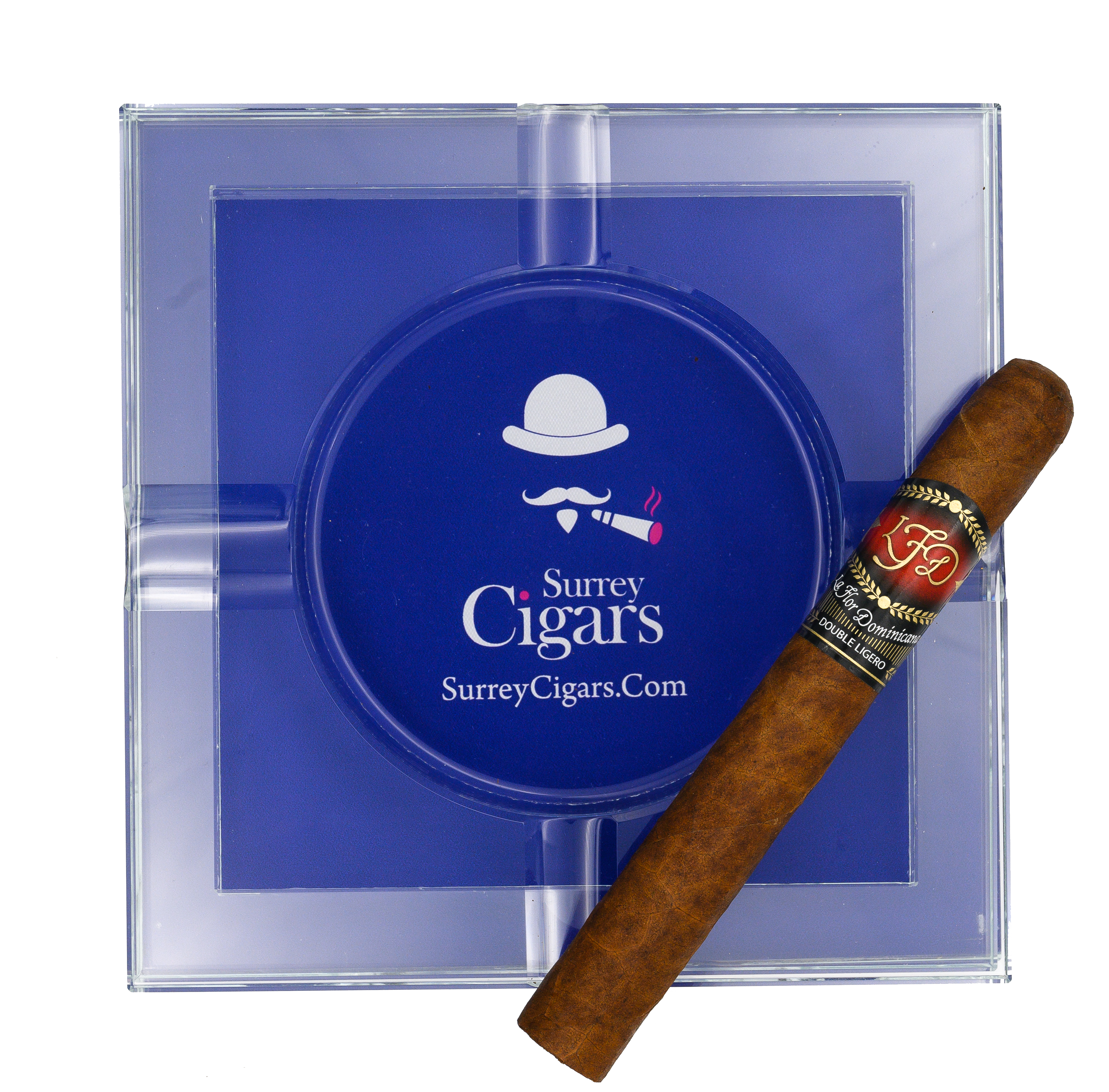 La Flor Dominicana Double Ligero Corona Crystal Tubos