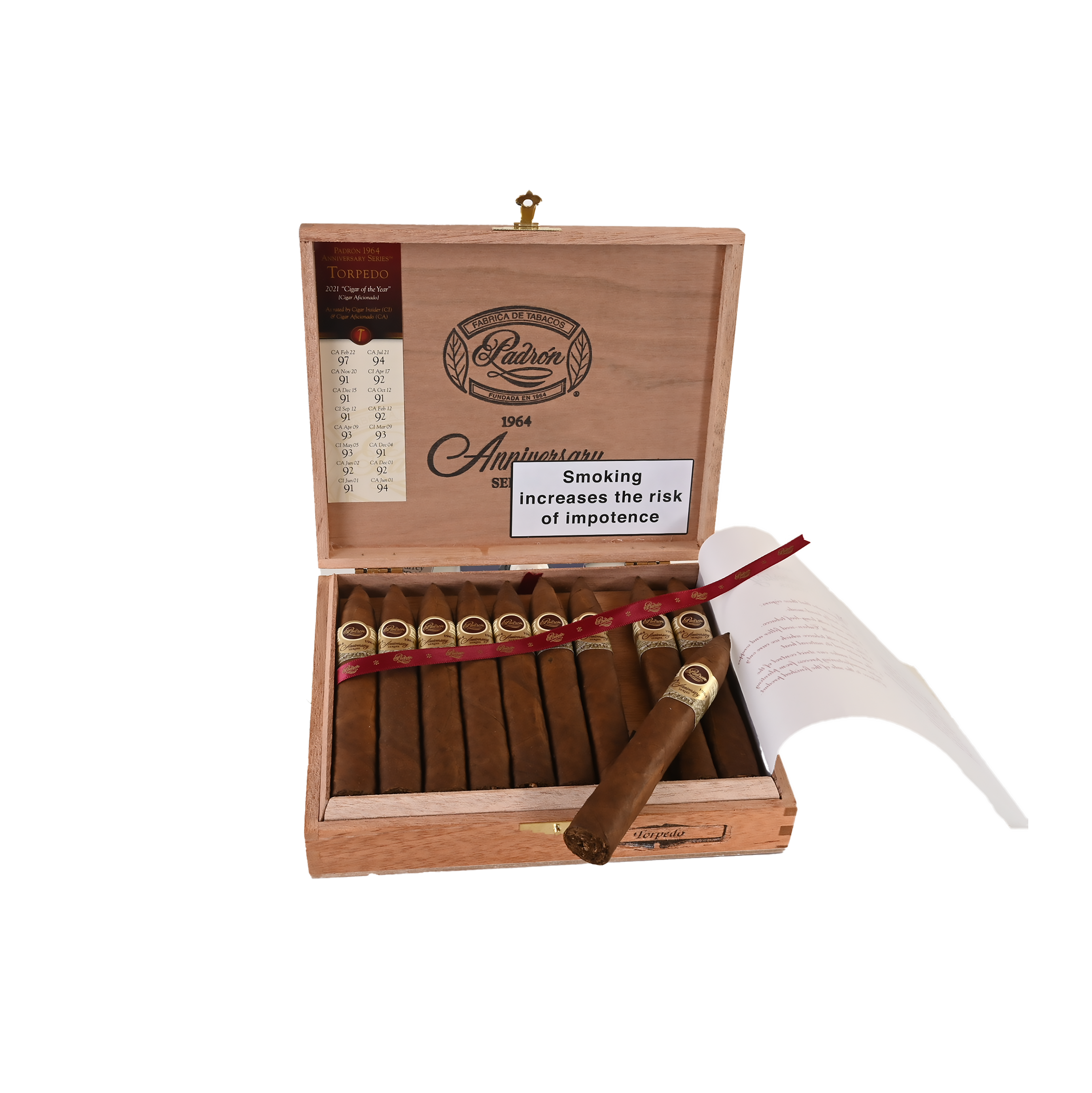 Padron Serie 1964 Anniversary Series Torpedos Natural