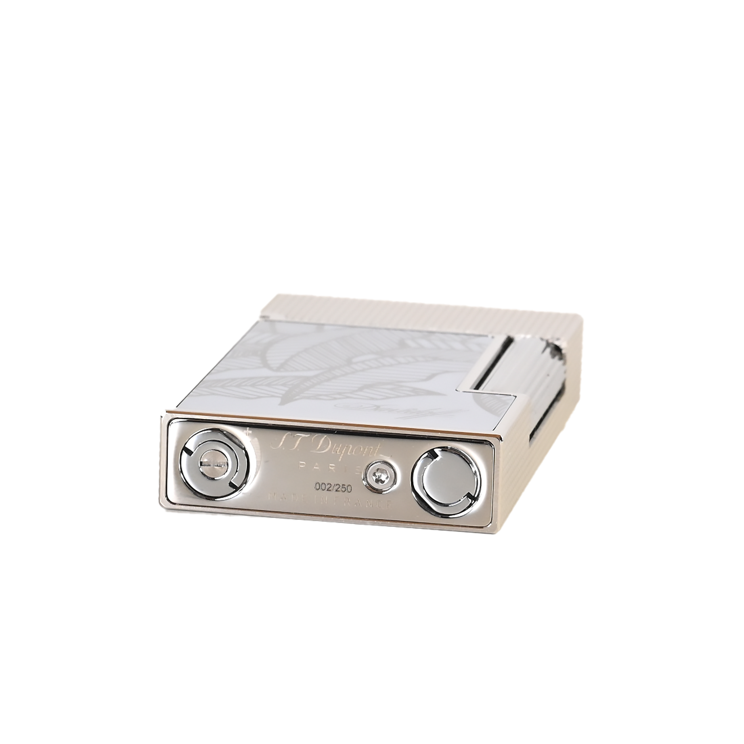 Davidoff Prestige Lighter (Palladium) - The Leaves Limited Edition (No. 002/250)