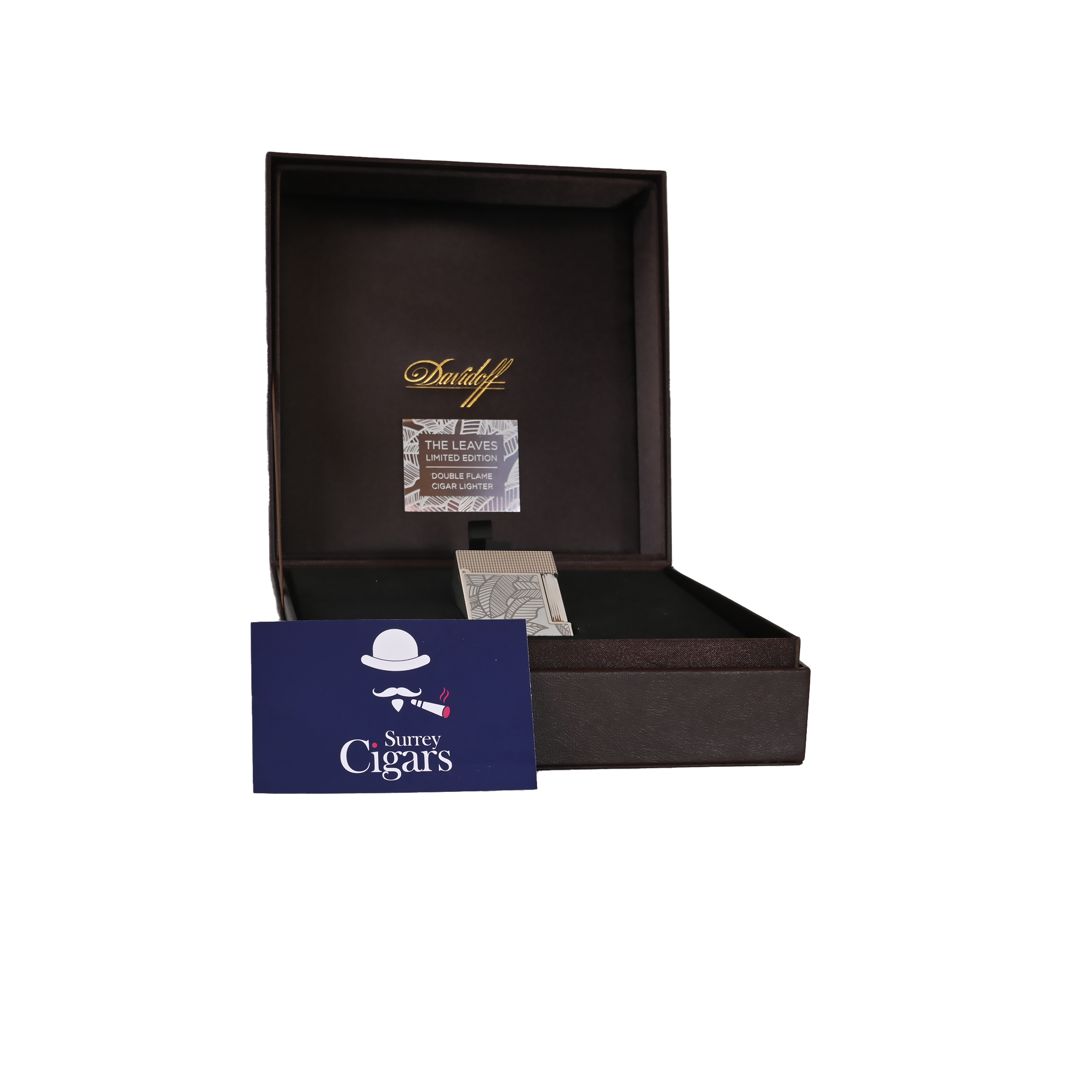 Davidoff Prestige Lighter (Palladium) - The Leaves Limited Edition (No. 002/250)