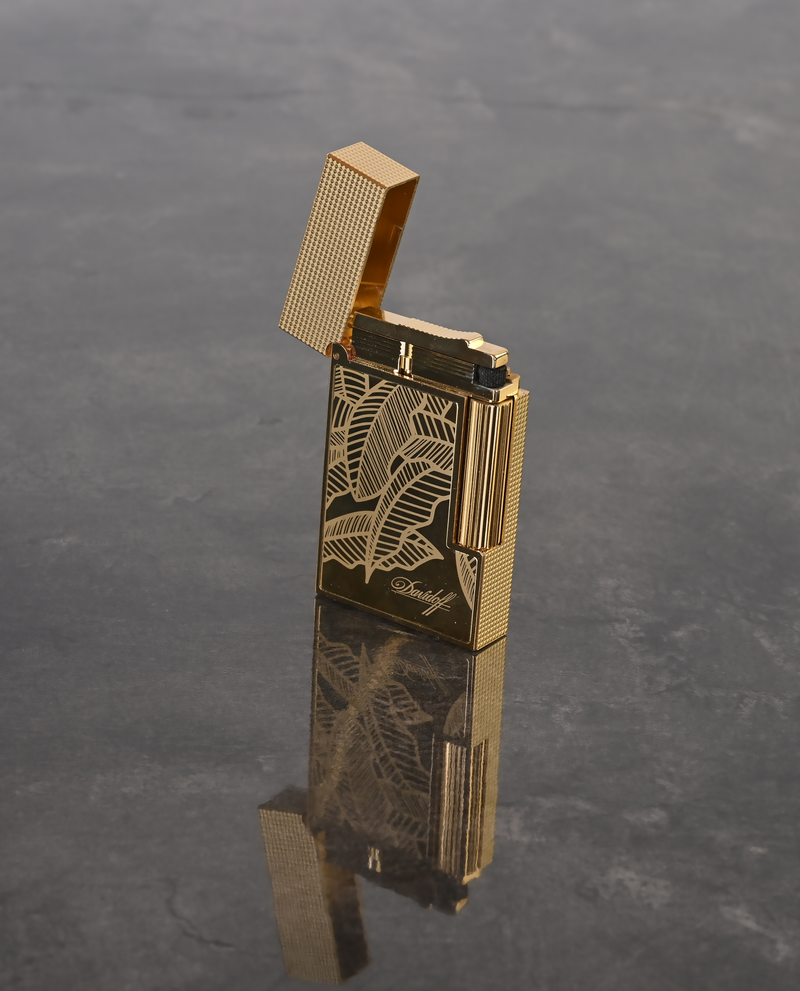 Davidoff Prestige Lighter (Gold) - The Leaves Limited Edition (No. 023/250)