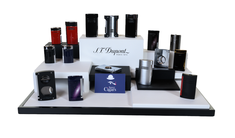 S.T. Dupont Megaijet Cigar lighter (Chrome / Red)
